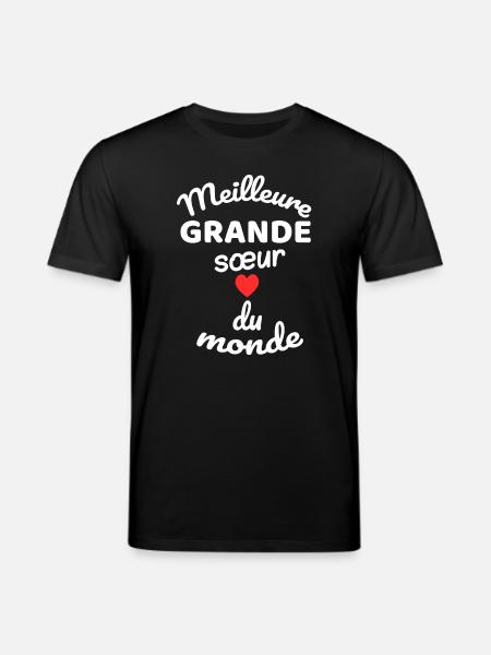 Eternal Sibling Gift with Rougé Heart - Stanley/Stella CREATOR Unisex Organic T-Shirt - black