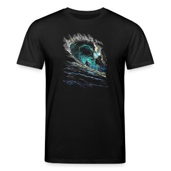 Surfeur - T-shirt bio CREATOR Stanley/Stella Unisexe - noir - Devant - Alina (178cm) & Michal (187cm)