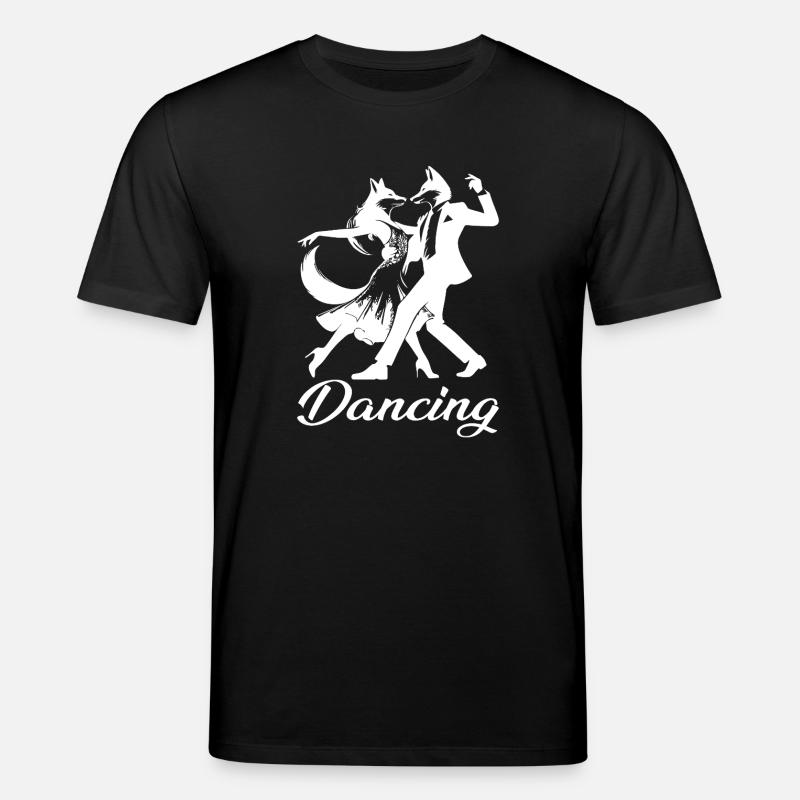 Tango Foxes Design – Danse - T-shirt bio CREATOR Stanley/Stella Unisexe - noir