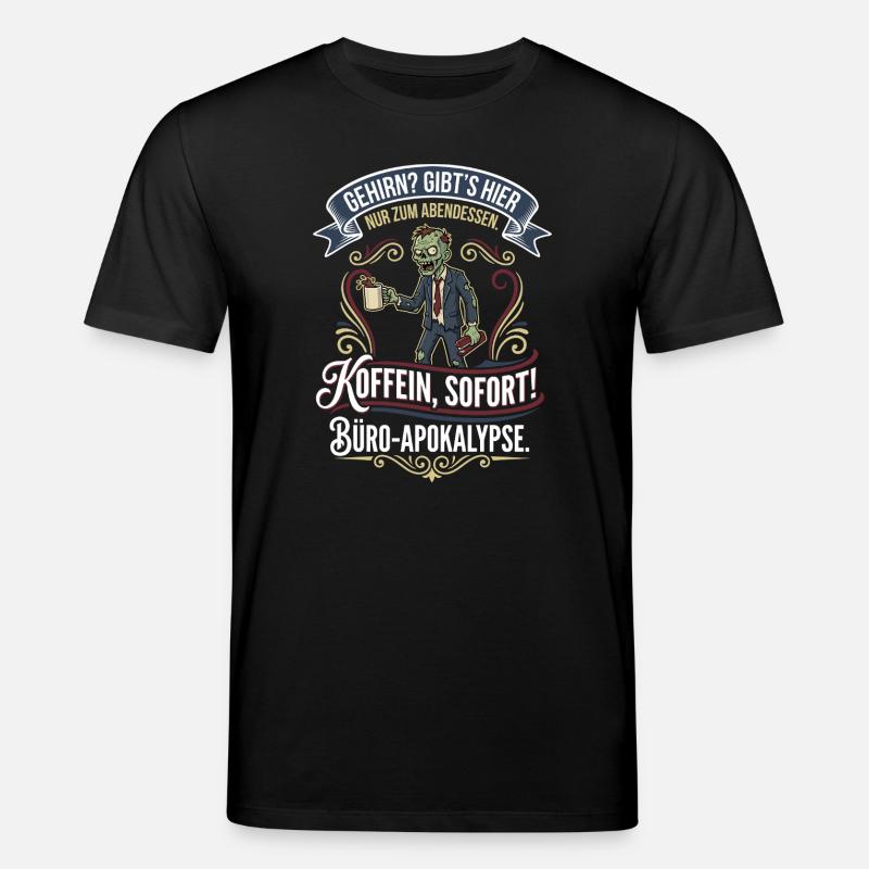 Kaffeezombie Büro-Apokalypse - Stanley/Stella Unisex Bio-T-Shirt CREATOR  - Schwarz