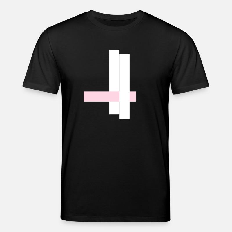 Tours blanches avec ruban rose - T-shirt bio CREATOR Stanley/Stella Unisexe - noir