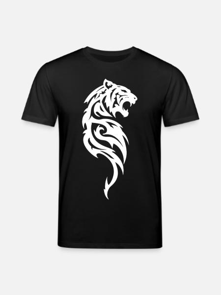 Tiger Tribal Silhouette - Stanley/Stella CREATOR Unisex Organic T-Shirt - black