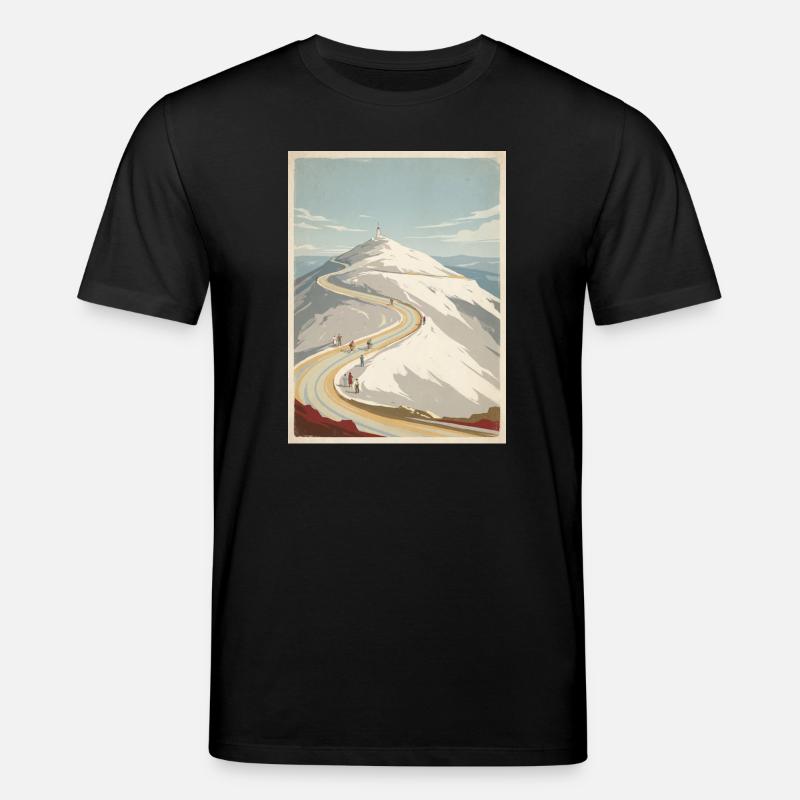 Ventoux Summit Road — Souvenir du cyclisme - T-shirt bio CREATOR Stanley/Stella Unisexe - noir