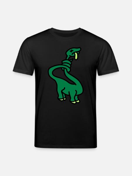 stranglesaurus_dino_3c - Stanley/Stella CREATOR Unisex Organic T-Shirt - black