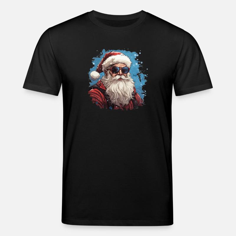 Weihnachtsmann - Illustration - Stanley/Stella Unisex Bio-T-Shirt CREATOR - Schwarz