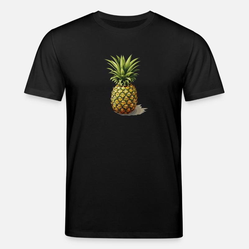 Ananas - Illustration - Stanley/Stella Unisex Bio-T-Shirt CREATOR  - Schwarz