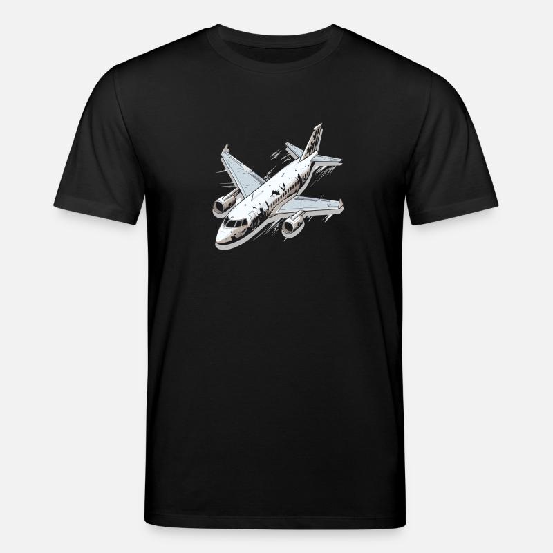 Avion - illustration - T-shirt bio CREATOR Stanley/Stella Unisexe - noir