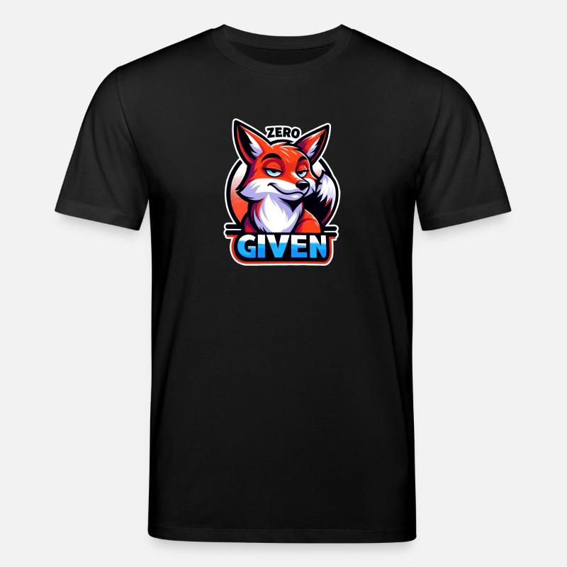 Zero Given - Fox Illustration - Stanley/Stella CREATOR Unisex Organic T-Shirt - black