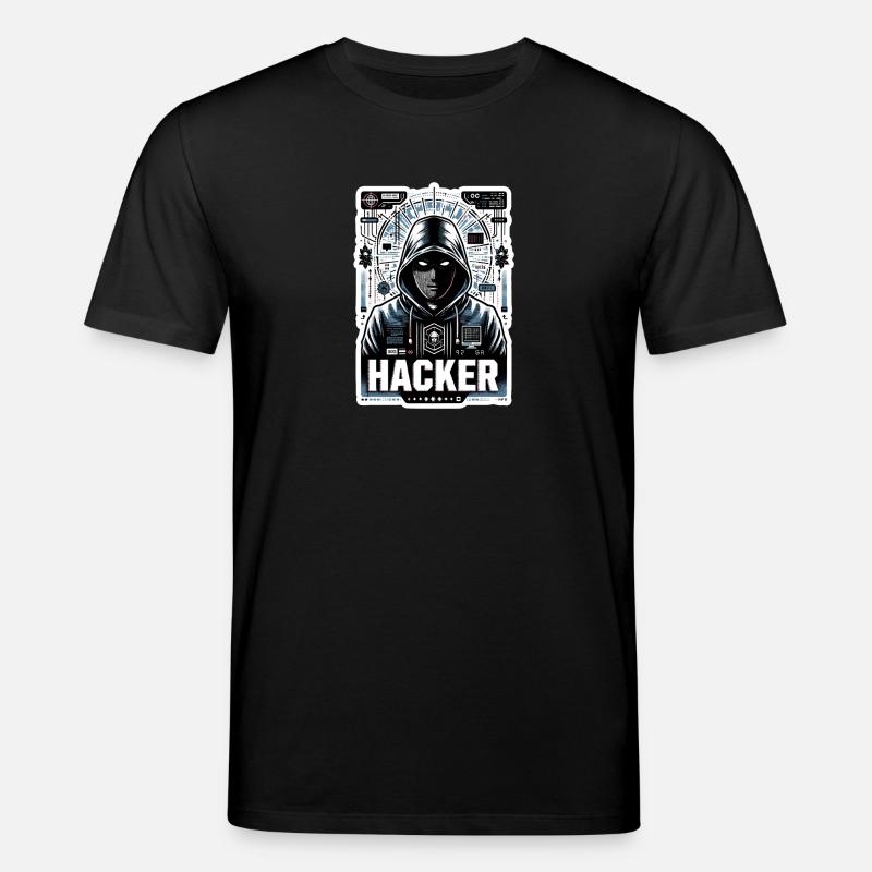 Hacker - Illustration - Stanley/Stella Unisex Bio-T-Shirt CREATOR  - Schwarz