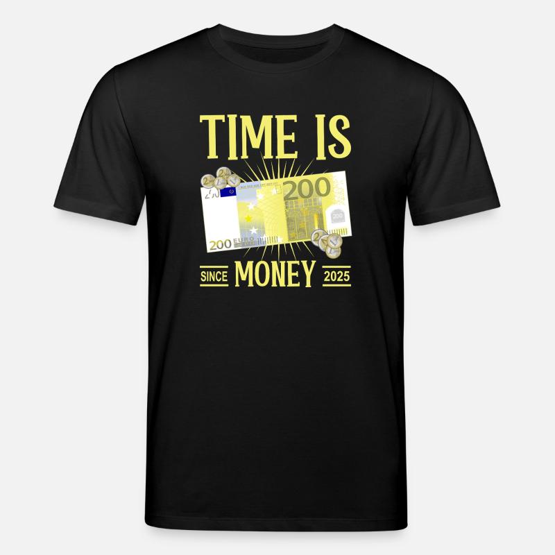 Zeit ist Geld - Stanley/Stella Unisex Bio-T-Shirt CREATOR - Schwarz