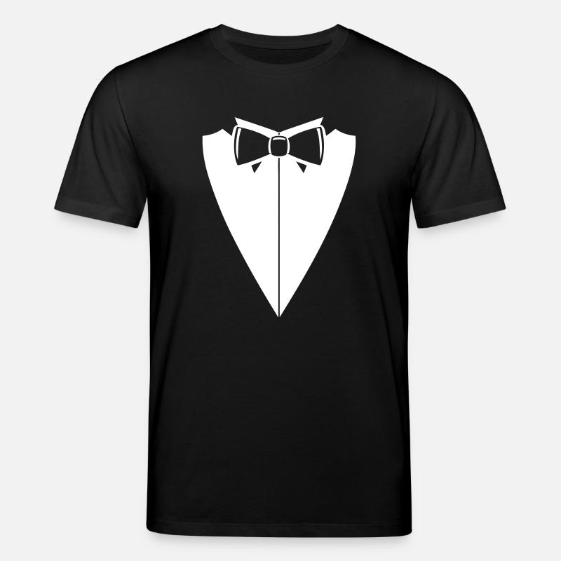 Fliege mit Hemdkragen D - Stanley/Stella Unisex Bio-T-Shirt CREATOR  - Schwarz