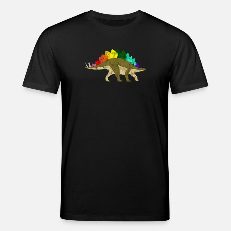 Rainbow Dinosaurs - Stanley/Stella CREATOR Unisex Organic T-Shirt - black