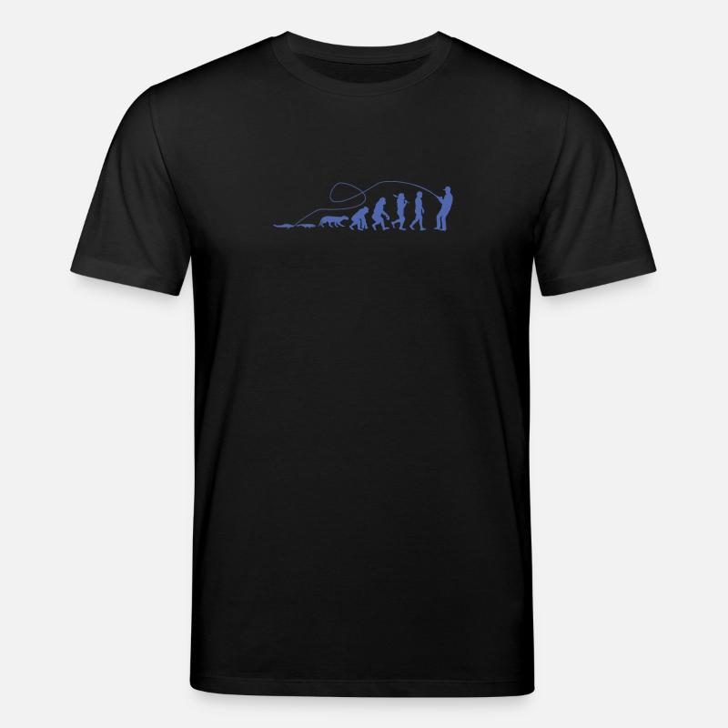 Evolution Angler TShirt - Stanley/Stella CREATOR Unisex Organic T-Shirt - black