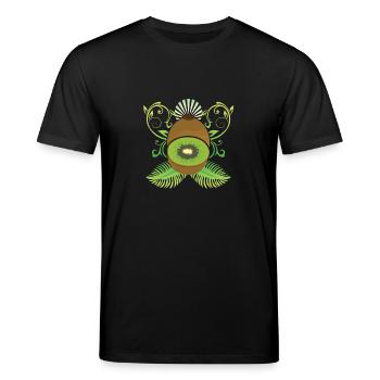 Kiwi - T-shirt bio CREATOR Stanley/Stella Unisexe - noir - Devant - Alina (178cm) & Michal (187cm)