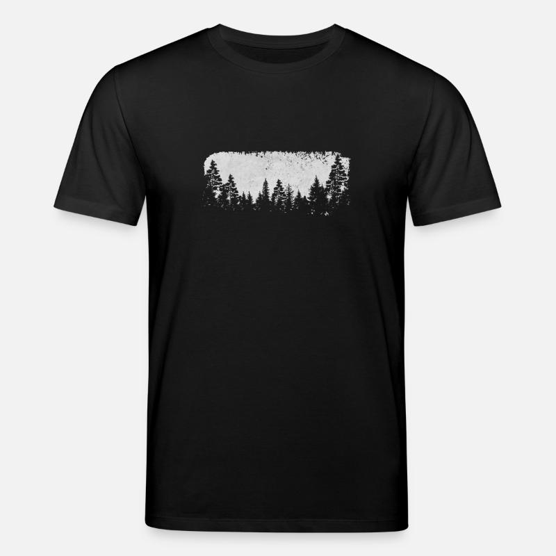 wald-landschaft - Stanley/Stella Unisex Bio-T-Shirt CREATOR  - Schwarz