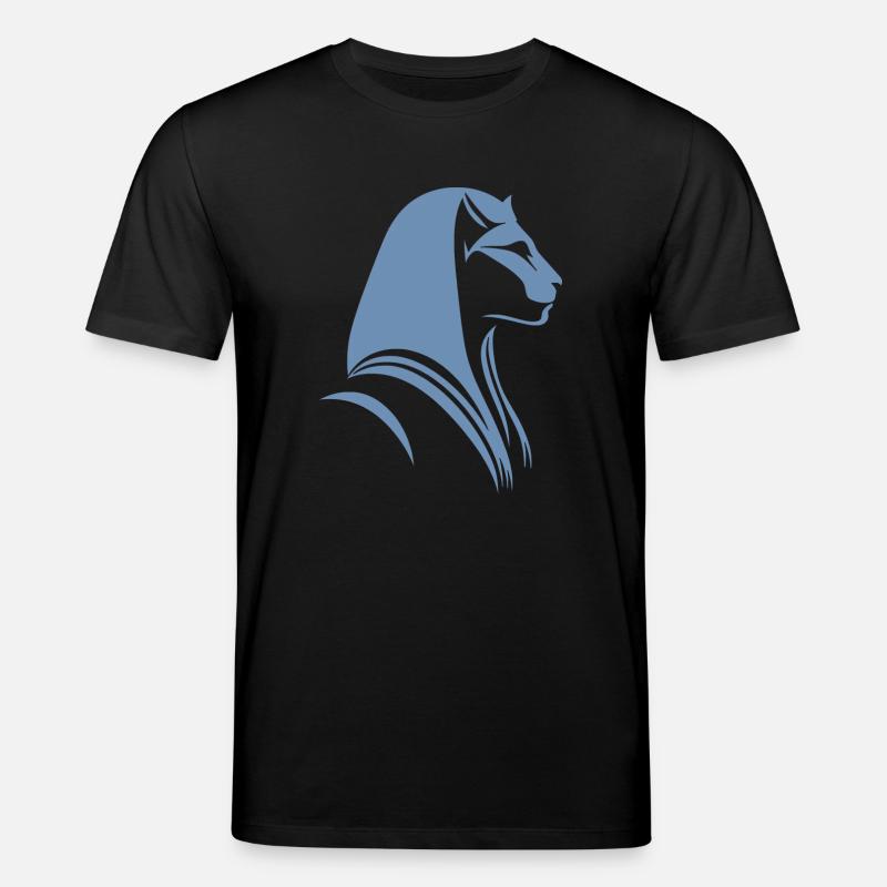 Chat Egypte Pharaon Silhouette - T-shirt bio CREATOR Stanley/Stella Unisexe - noir