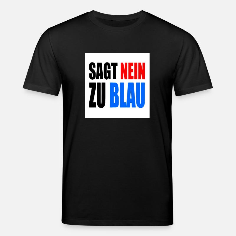 sagt nein zu blau - Stanley/Stella Unisex Bio-T-Shirt CREATOR  - Schwarz