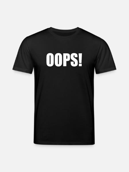 Oops - Stanley/Stella Unisex Bio-T-Shirt CREATOR - Schwarz