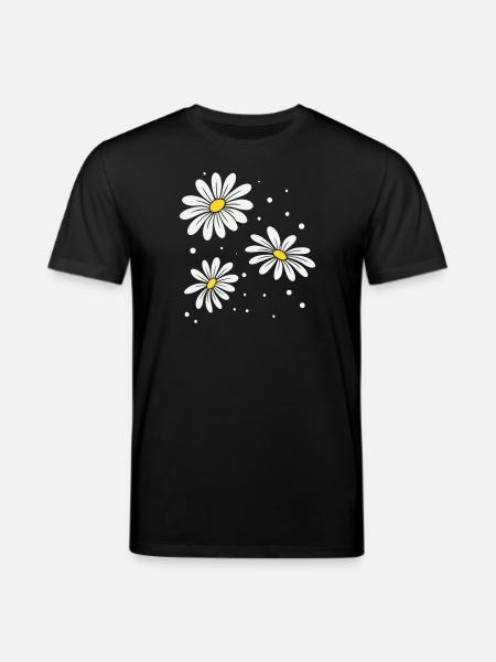 Gänseblümchen Punkte - Stanley/Stella Unisex Bio-T-Shirt CREATOR  - Schwarz