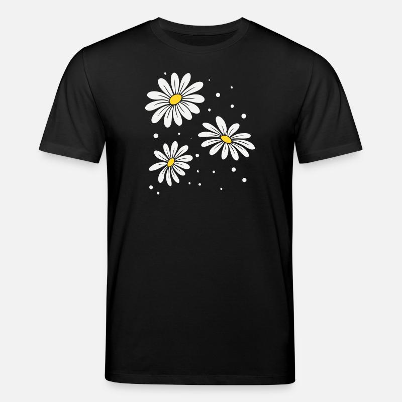 Gänseblümchen Punkte - Stanley/Stella Unisex Bio-T-Shirt CREATOR  - Schwarz