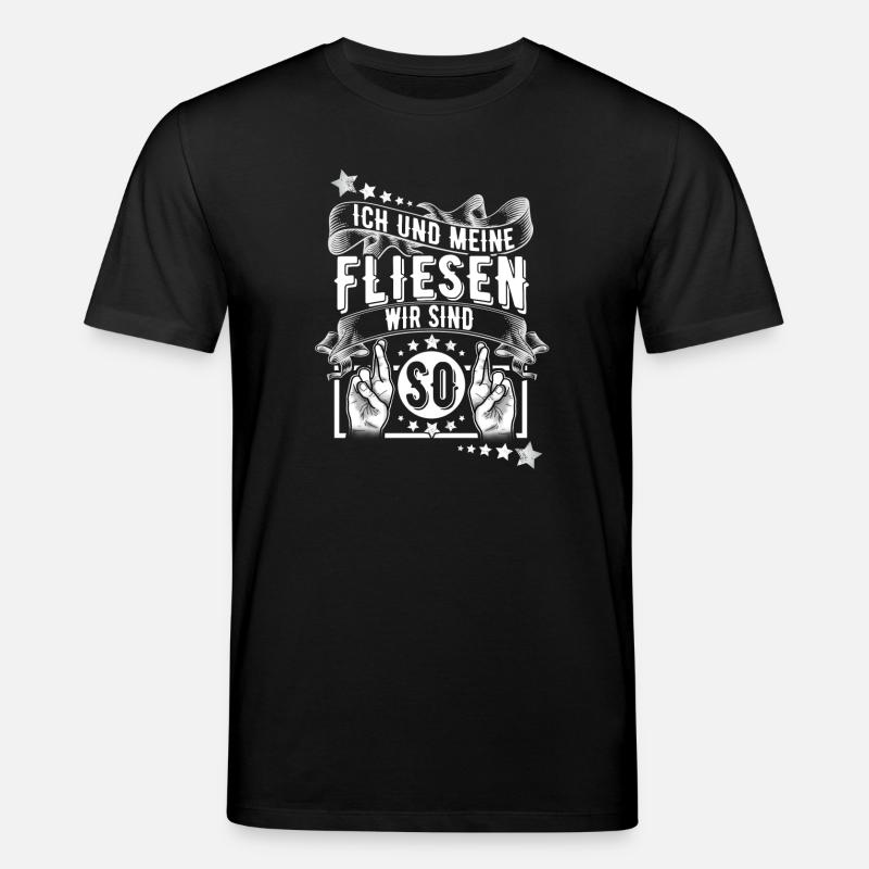Fliesenleger - Stanley/Stella Unisex Bio-T-Shirt CREATOR  - Schwarz