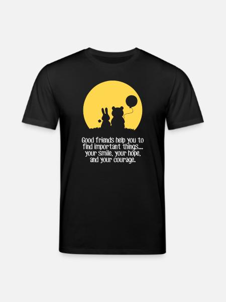 Smile, hope, courage - Stanley/Stella CREATOR Unisex Organic T-Shirt - black