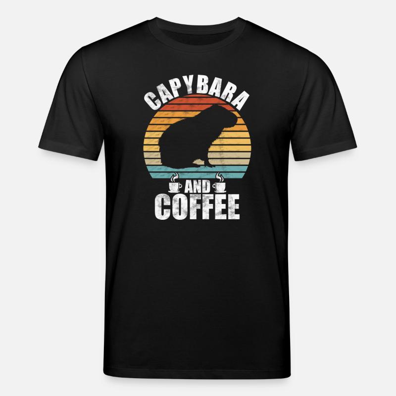 Capybara Zootier Design - Stanley/Stella Unisex Bio-T-Shirt CREATOR  - Schwarz