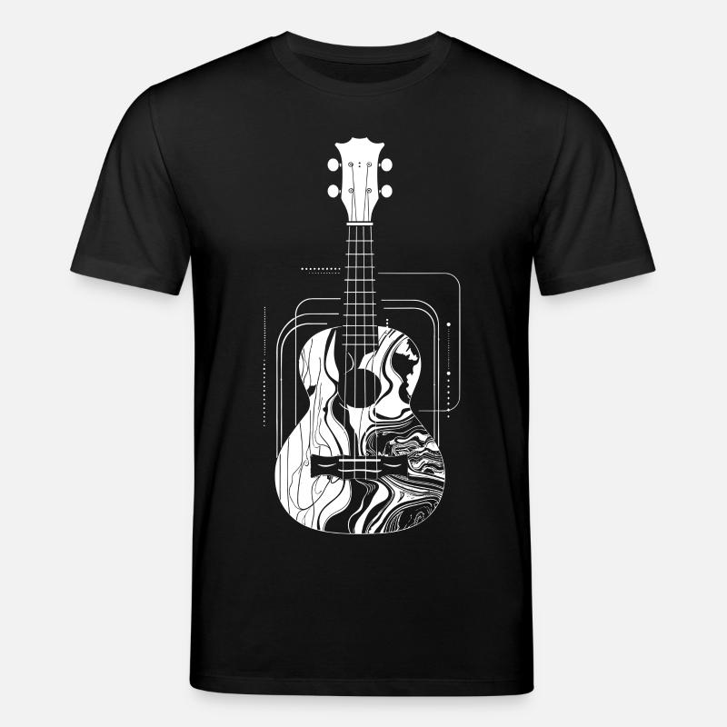 Dessin de ukulélé - T-shirt bio CREATOR Stanley/Stella Unisexe - noir