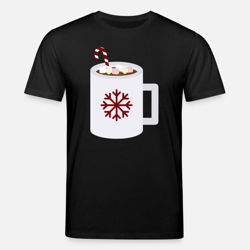 Snowflake Cocoa Mug Kunst - Stanley/Stella Unisex Bio-T-Shirt CREATOR  - Schwarz