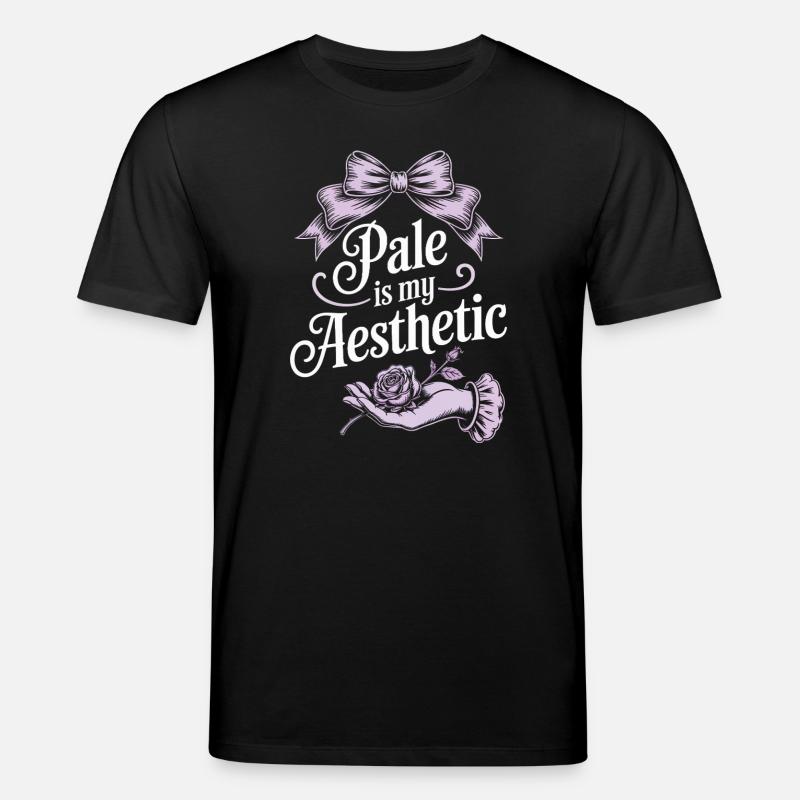 Écriture esthétique pâle avec nœud - T-shirt bio CREATOR Stanley/Stella Unisexe - noir