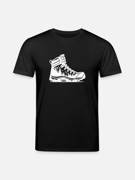 Nature Forest Hiking Shoe - Stanley/Stella CREATOR Unisex Organic T-Shirt - black