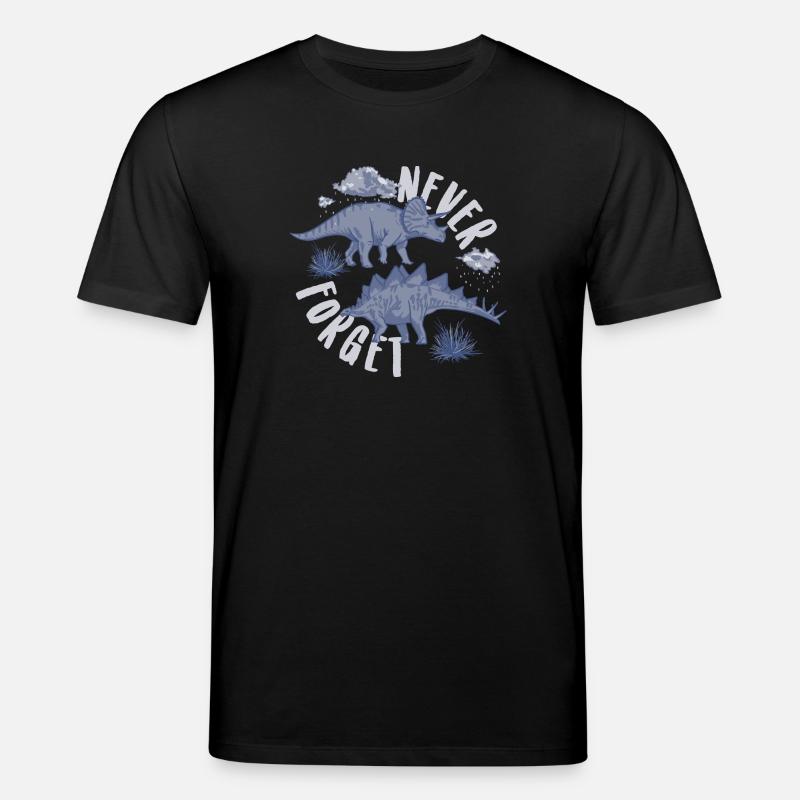 Never forget blau - Stanley/Stella Unisex Bio-T-Shirt CREATOR  - Schwarz