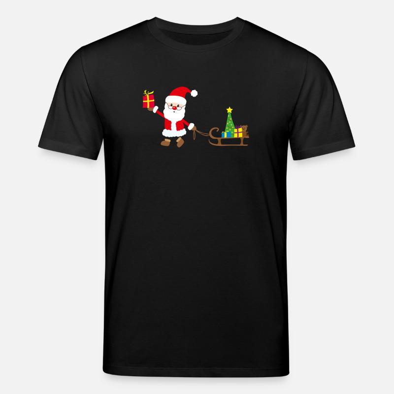 Weihnachtsmann - Stanley/Stella Unisex Bio-T-Shirt CREATOR  - Schwarz