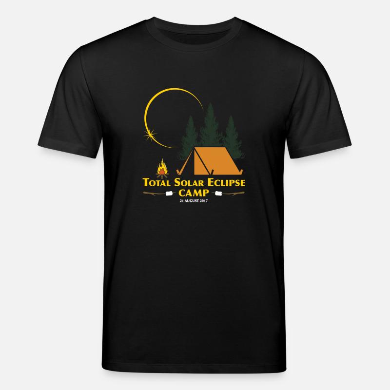 Total Solar Eclipse Camp - Stanley/Stella CREATOR Unisex Organic T-Shirt - black