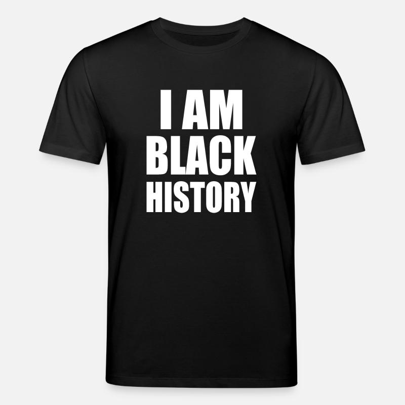 I am black history - Stanley/Stella Unisex Bio-T-Shirt CREATOR  - Schwarz