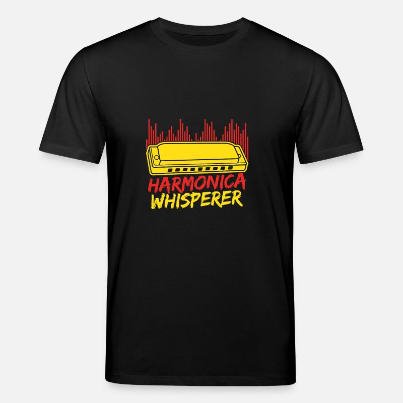Funny Harmonica Player Whisperer Harmonica - Stanley/Stella Unisex Bio-T-Shirt CREATOR  - Schwarz
