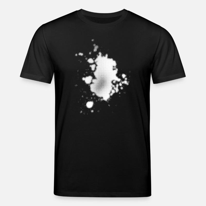 Flash, Dots Background Asymmetrical | rasterized - Stanley/Stella CREATOR Unisex Organic T-Shirt - black