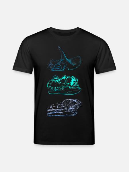 Dinosaurier-Schädel - Stanley/Stella Unisex Bio-T-Shirt CREATOR - Schwarz