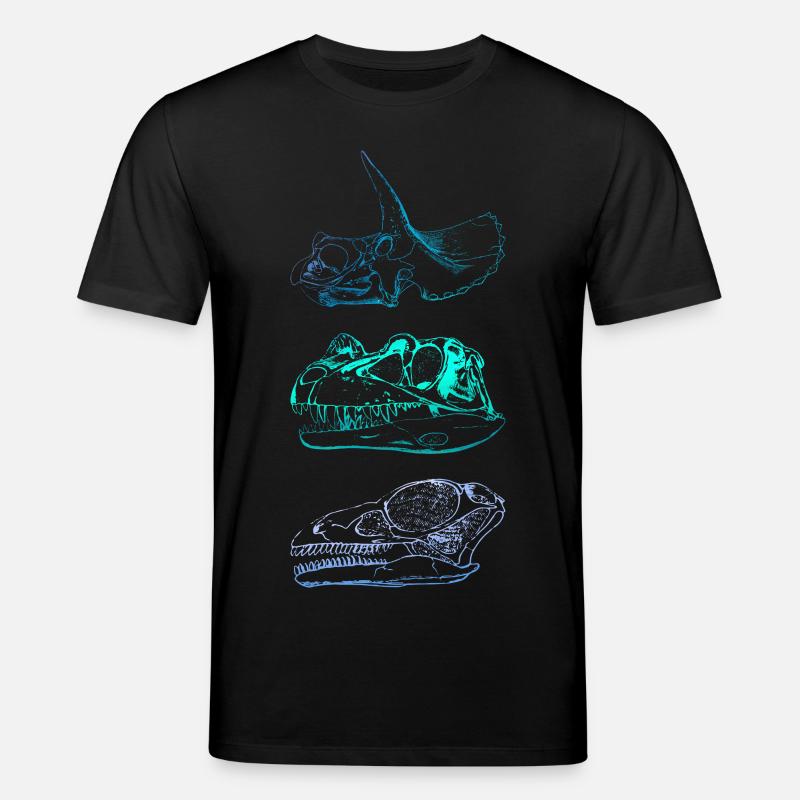 Dinosaur Skulls - Stanley/Stella CREATOR Unisex Organic T-Shirt - black