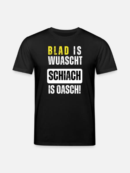 Blad is wuascht - Stanley/Stella Unisex Bio-T-Shirt CREATOR  - Schwarz