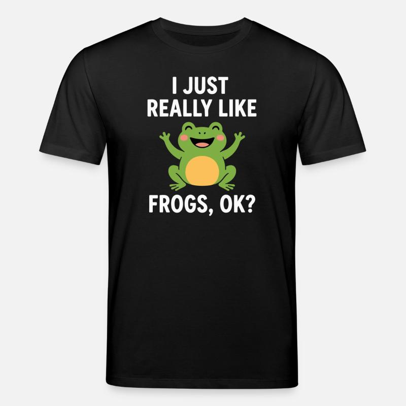J’aime beaucoup les grenouilles Design - T-shirt bio CREATOR Stanley/Stella Unisexe - noir