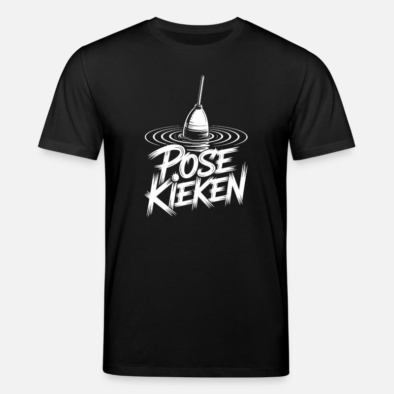 Fischen Pose Humor - Stanley/Stella Unisex Bio-T-Shirt CREATOR - Schwarz