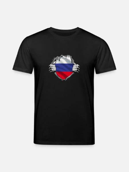 Dévoilement du drapeau russe - T-shirt bio CREATOR Stanley/Stella Unisexe - noir