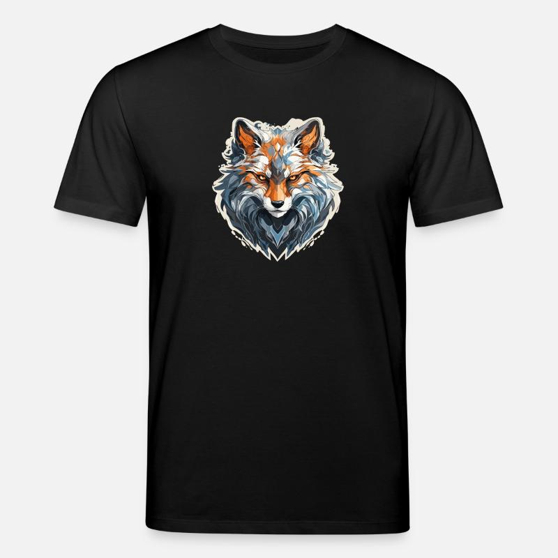 Renard - illustration - T-shirt bio CREATOR Stanley/Stella Unisexe - noir