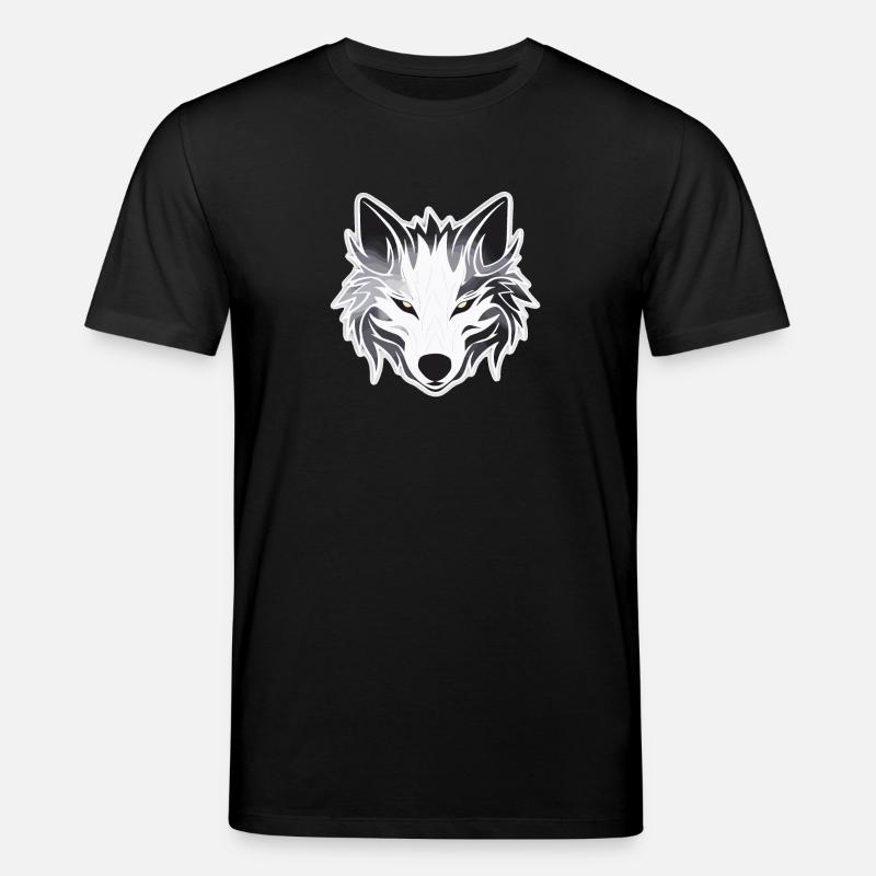Loup - Illustration - T-shirt bio CREATOR Stanley/Stella Unisexe - noir