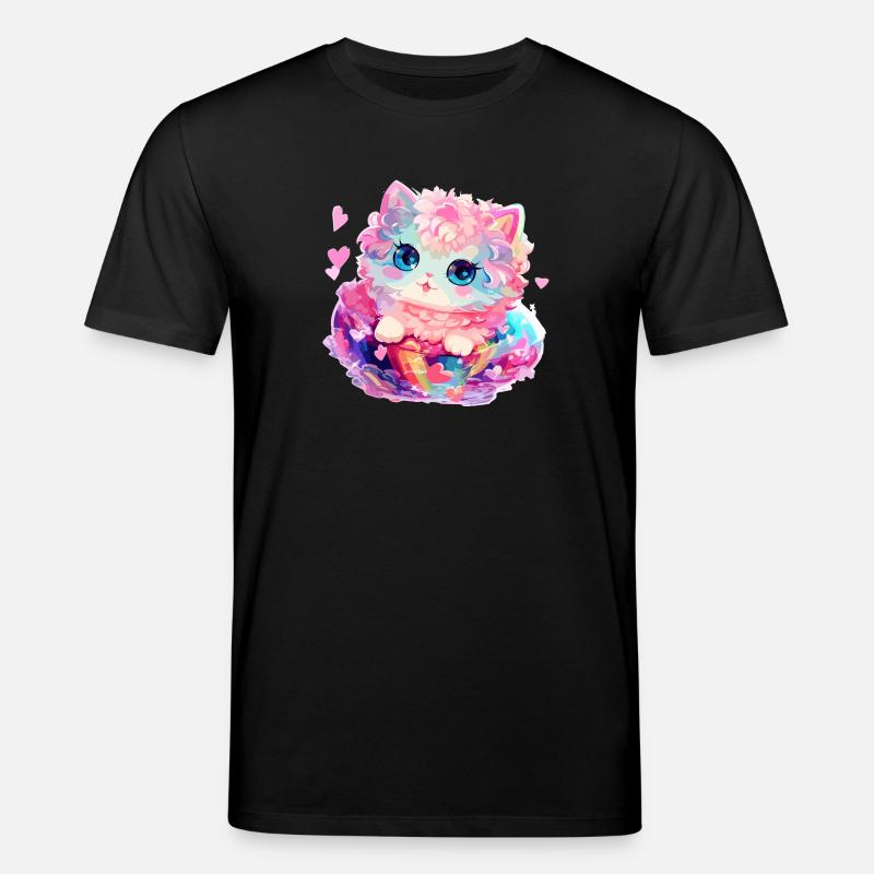 Katze - Illustration - Stanley/Stella Unisex Bio-T-Shirt CREATOR  - Schwarz