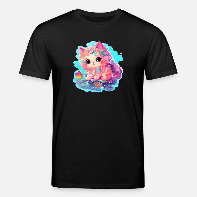 Chat - illustration - T-shirt bio CREATOR Stanley/Stella Unisexe - noir