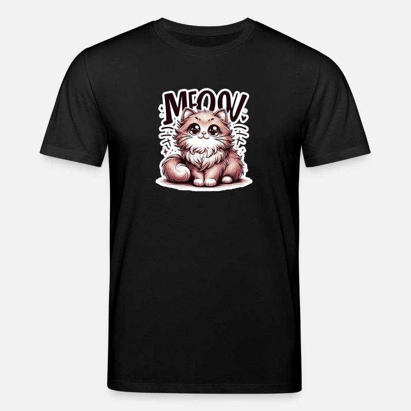 Miaou - Illustration de chat - T-shirt bio CREATOR Stanley/Stella Unisexe - noir