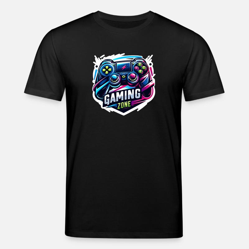 Gaming Zone - Controller Illustration - Stanley/Stella CREATOR Unisex Organic T-Shirt - black