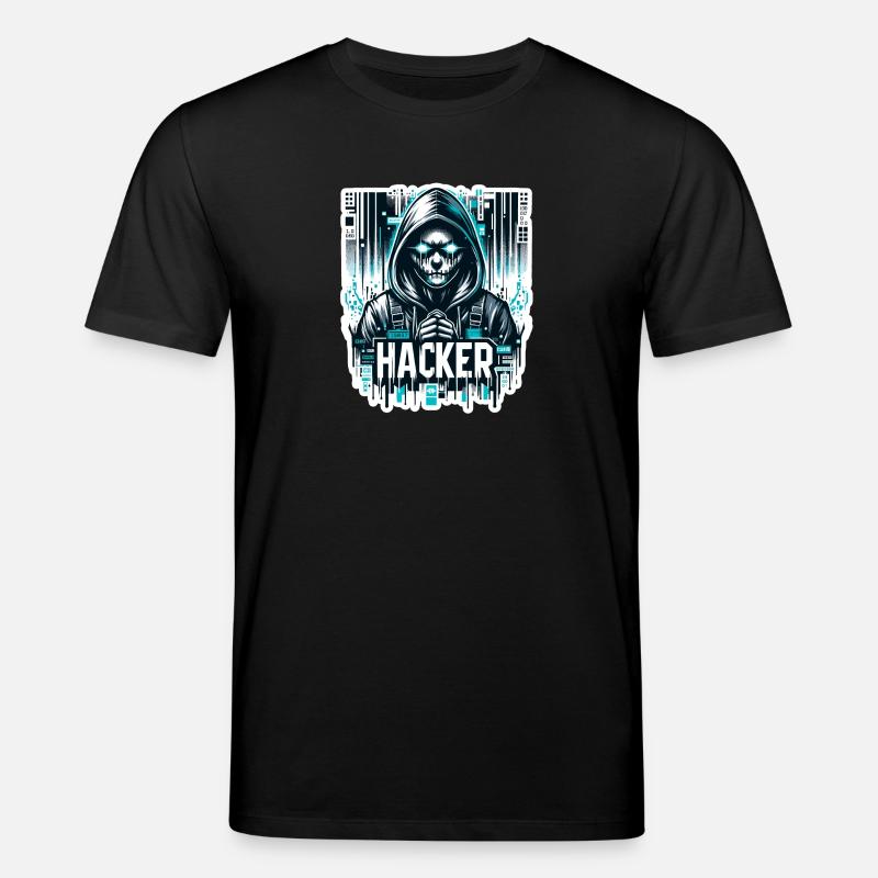 Hacker - Illustration - T-shirt bio CREATOR Stanley/Stella Unisexe - noir